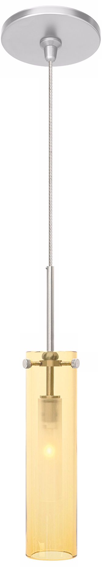 LBL Top-SI Coax Amber Nickel Pendant Light