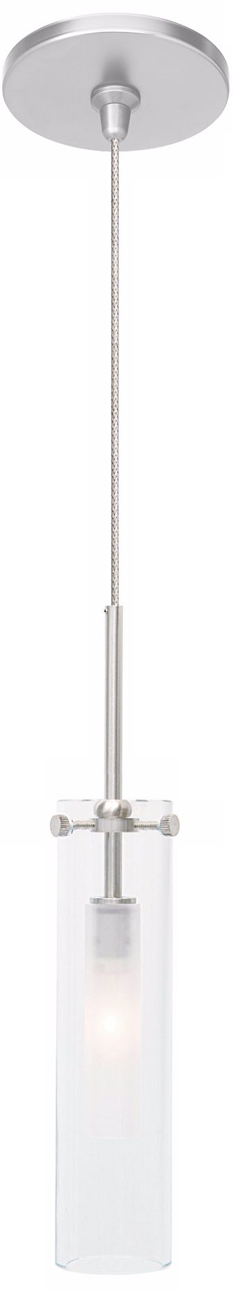 LBL Top-SI Coax Clear Nickel Pendant Light