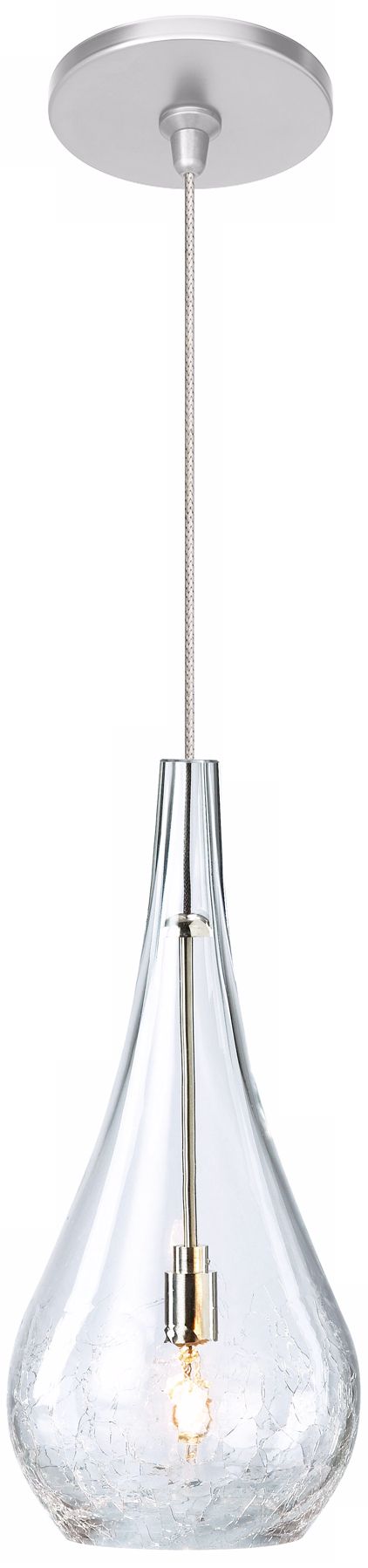 LBL Seguro Clear Nickel Pendant Light