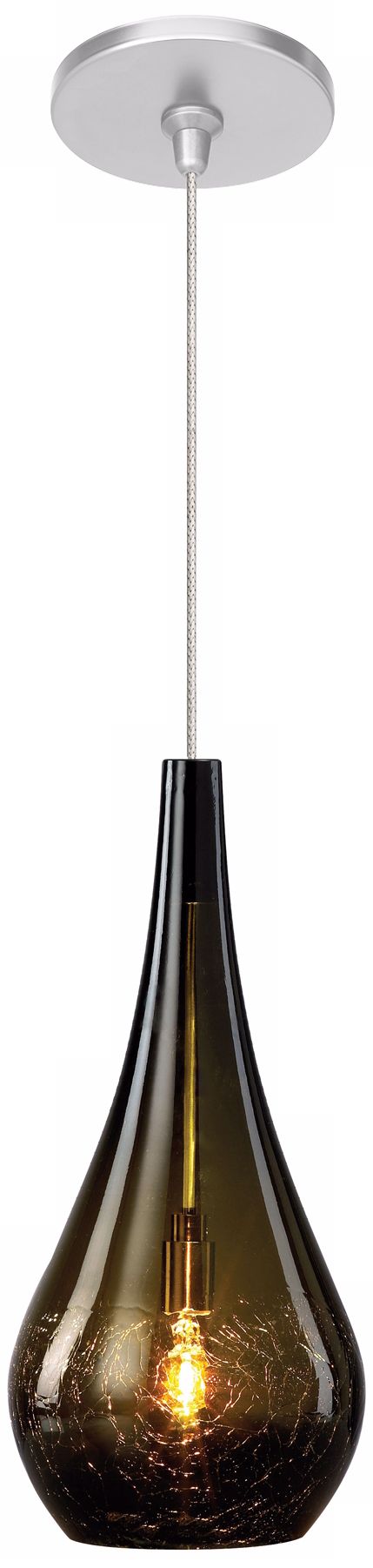 LBL Seguro Olive Nickel Pendant Light