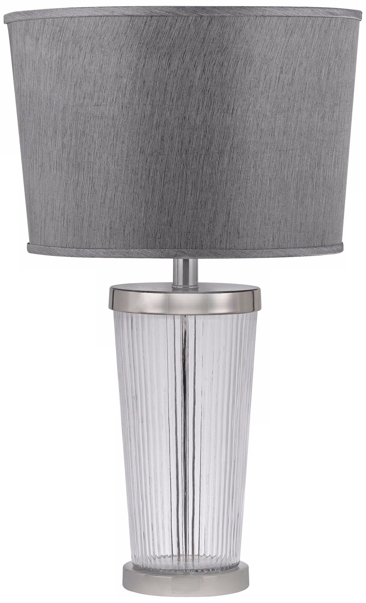 Rumford Chrome and Glass Table Lamp