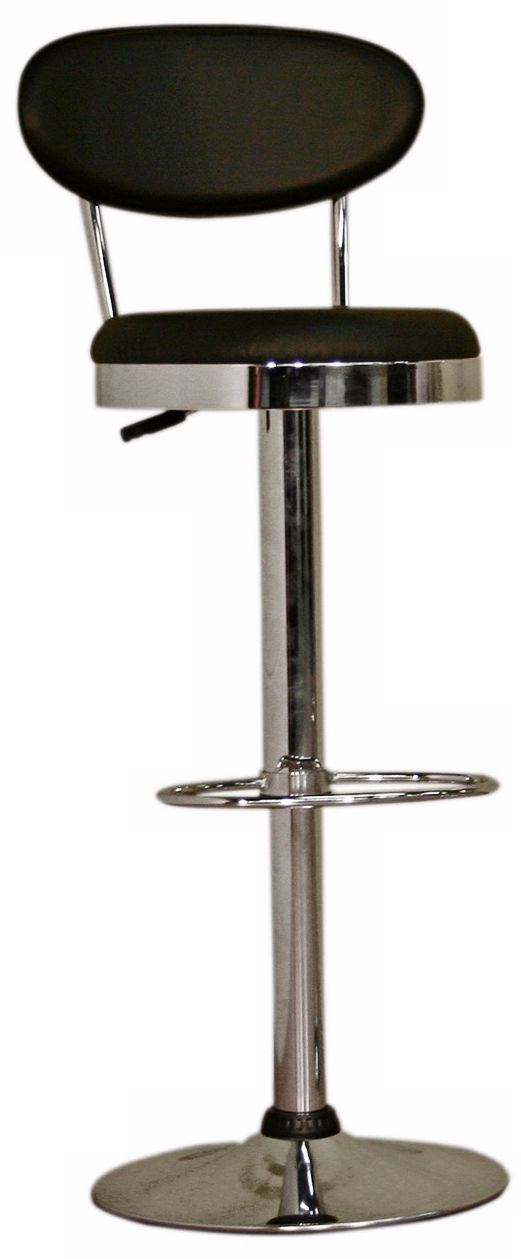 Achilla Black Adjustable Bar Stool