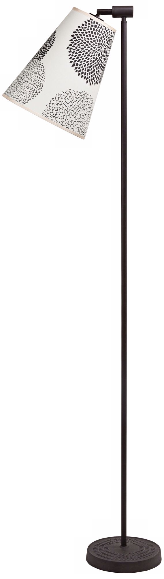 Lights Up! Zoe Black Mumm Antique Iron Floor Lamp