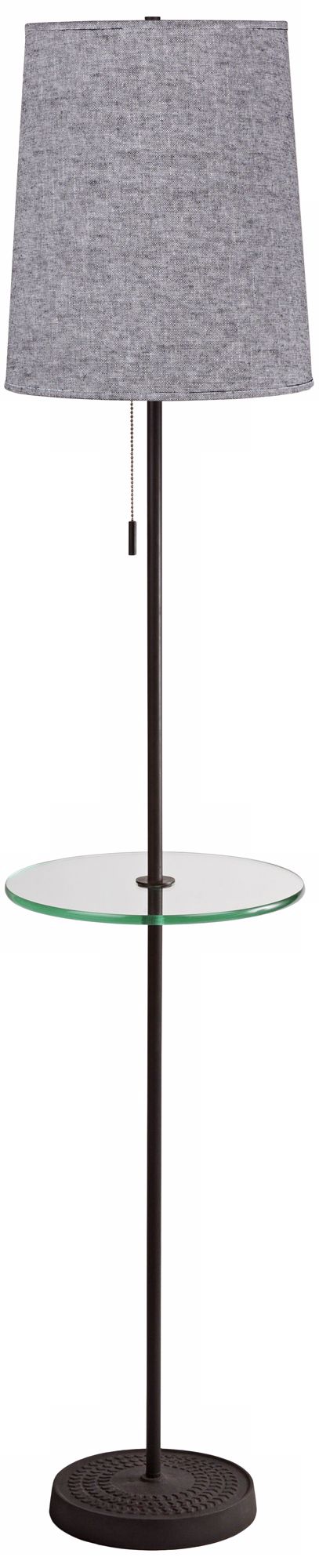 Lights Up! Zoe Penguin Tweed Floor Lamp with Tray