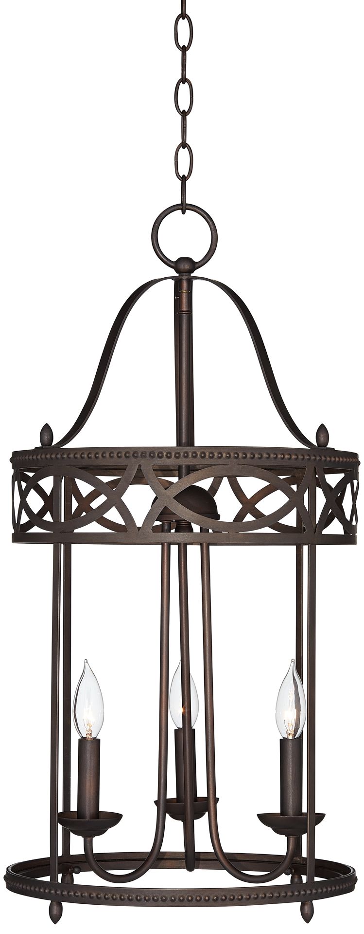 Hartland Bronze 3-Light 14" Wide Foyer Pendant Light