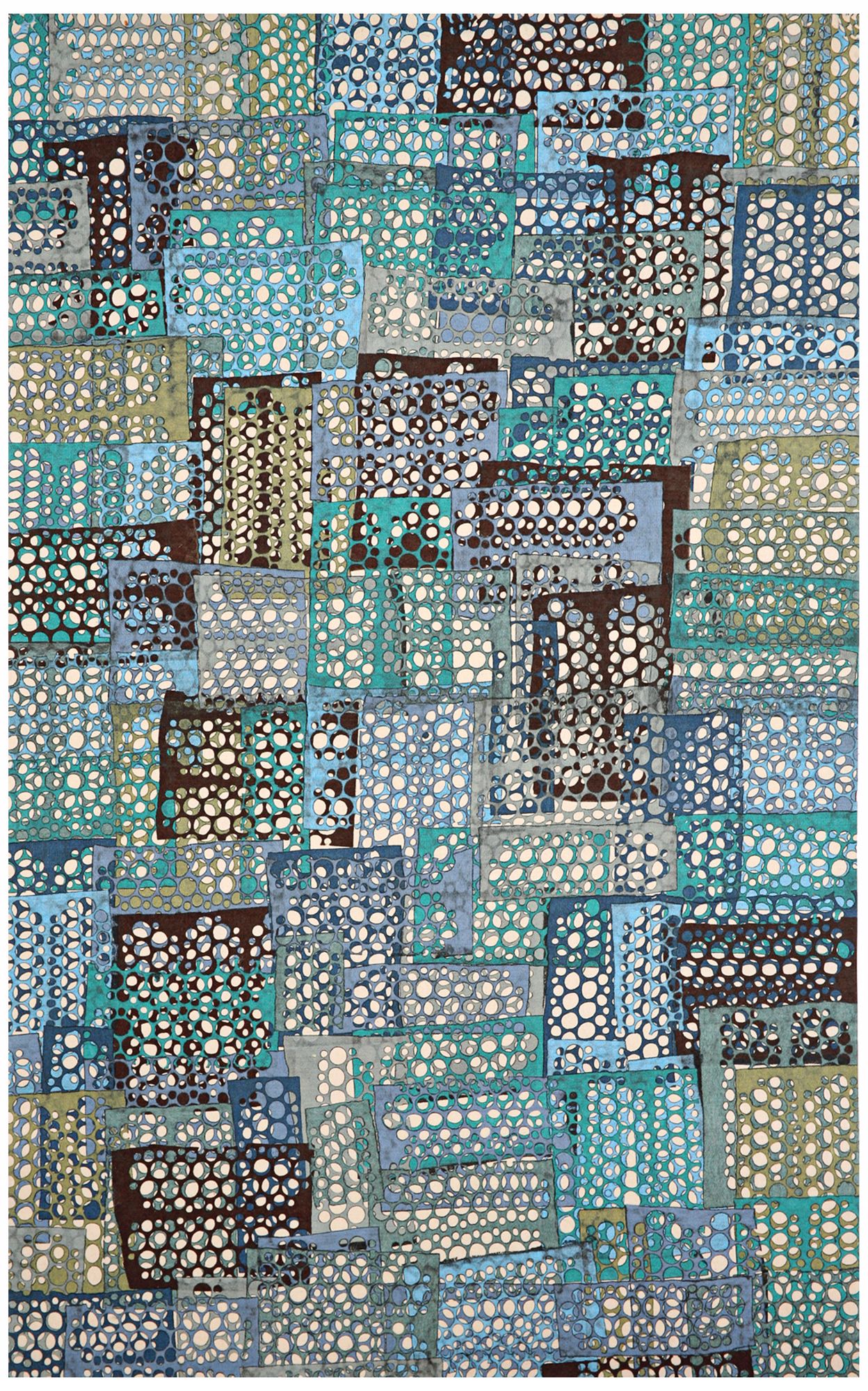 Liora Manne Visions I Mesh Dot Azure Area Rug