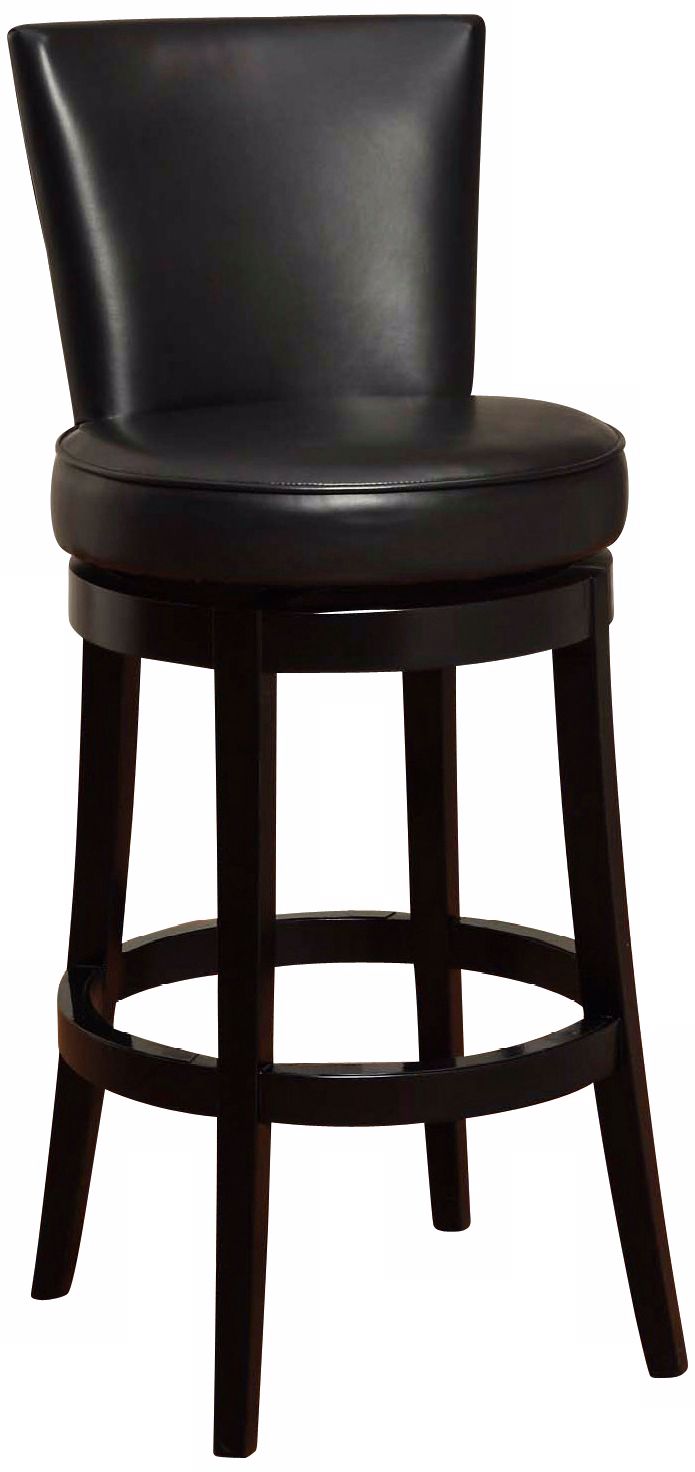Boston 30" High Leather Swivel Bar Stool
