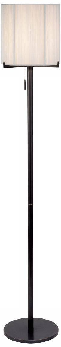 Boxus Round Black Brass Sonneman Floor Lamp