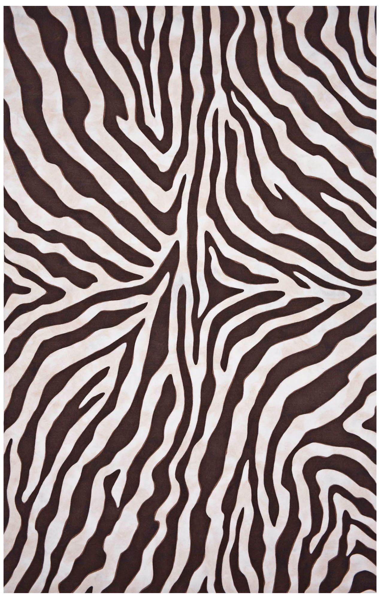 Liora Manne Visions I Zebra Black Area Rug
