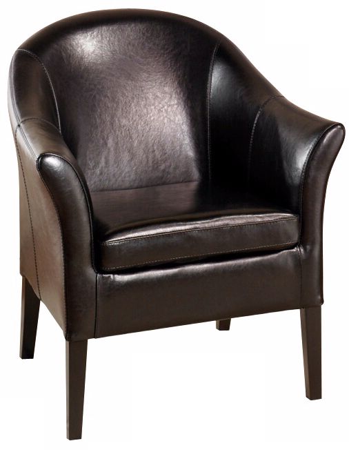 1404 Brown Leather Club Chair