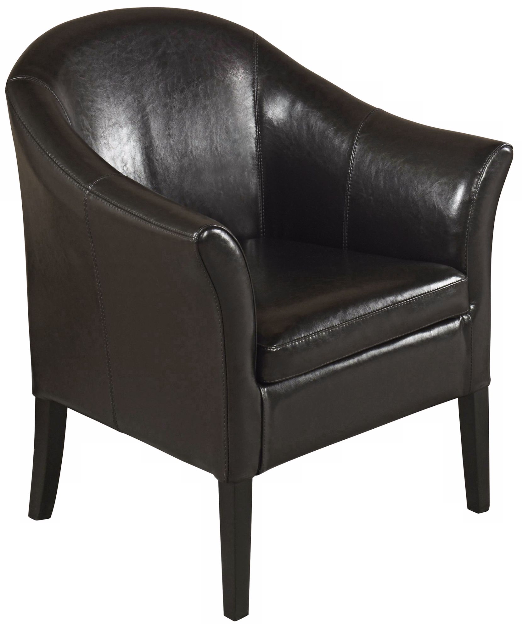 1404 Black Leather Club Chair