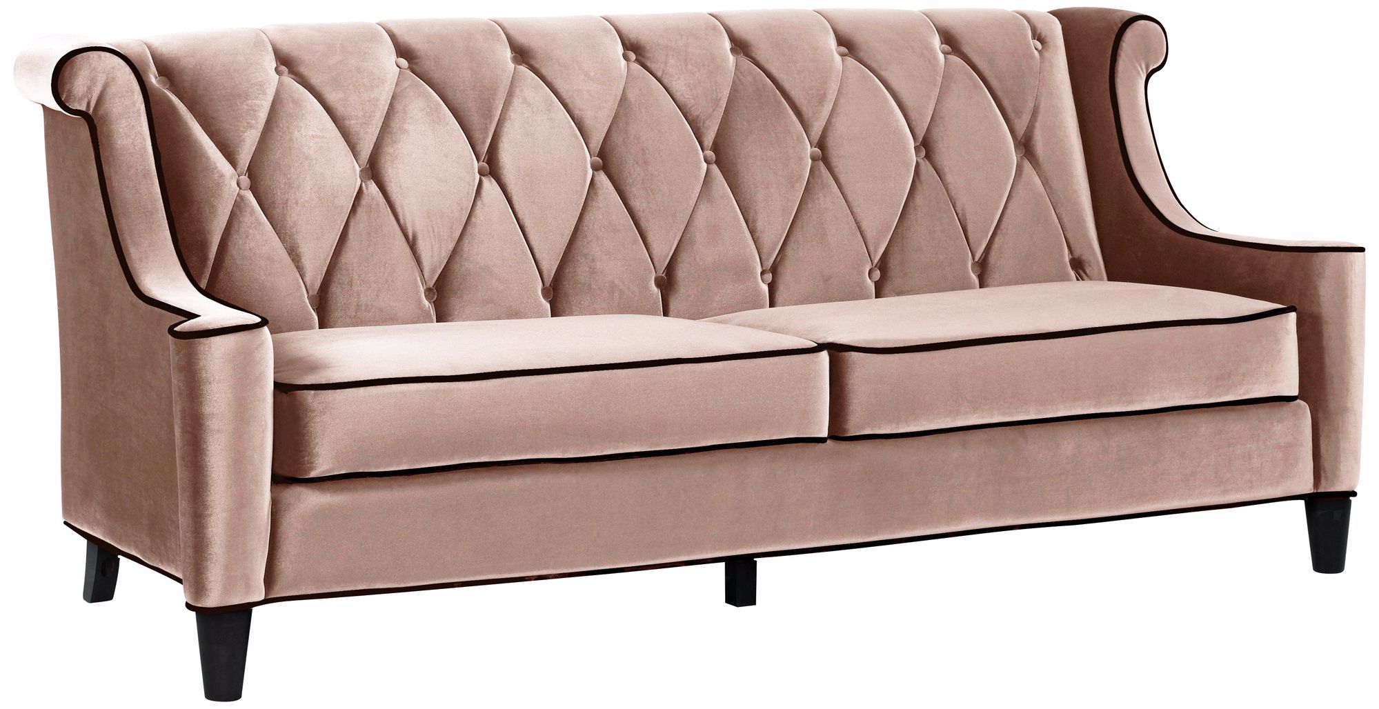 Barrister Caramel Velvet Sofa