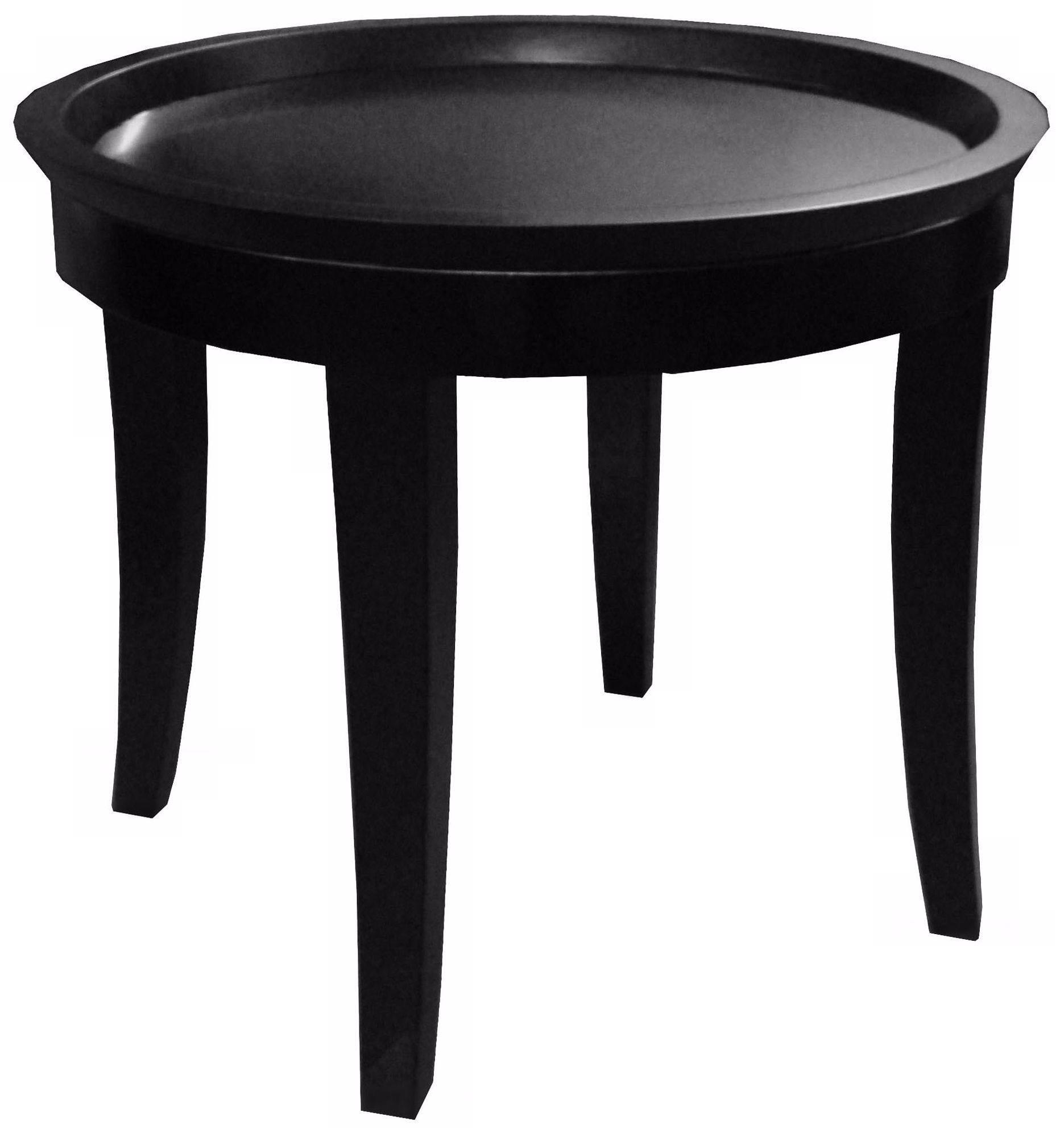Ashton Black Wood Side Table