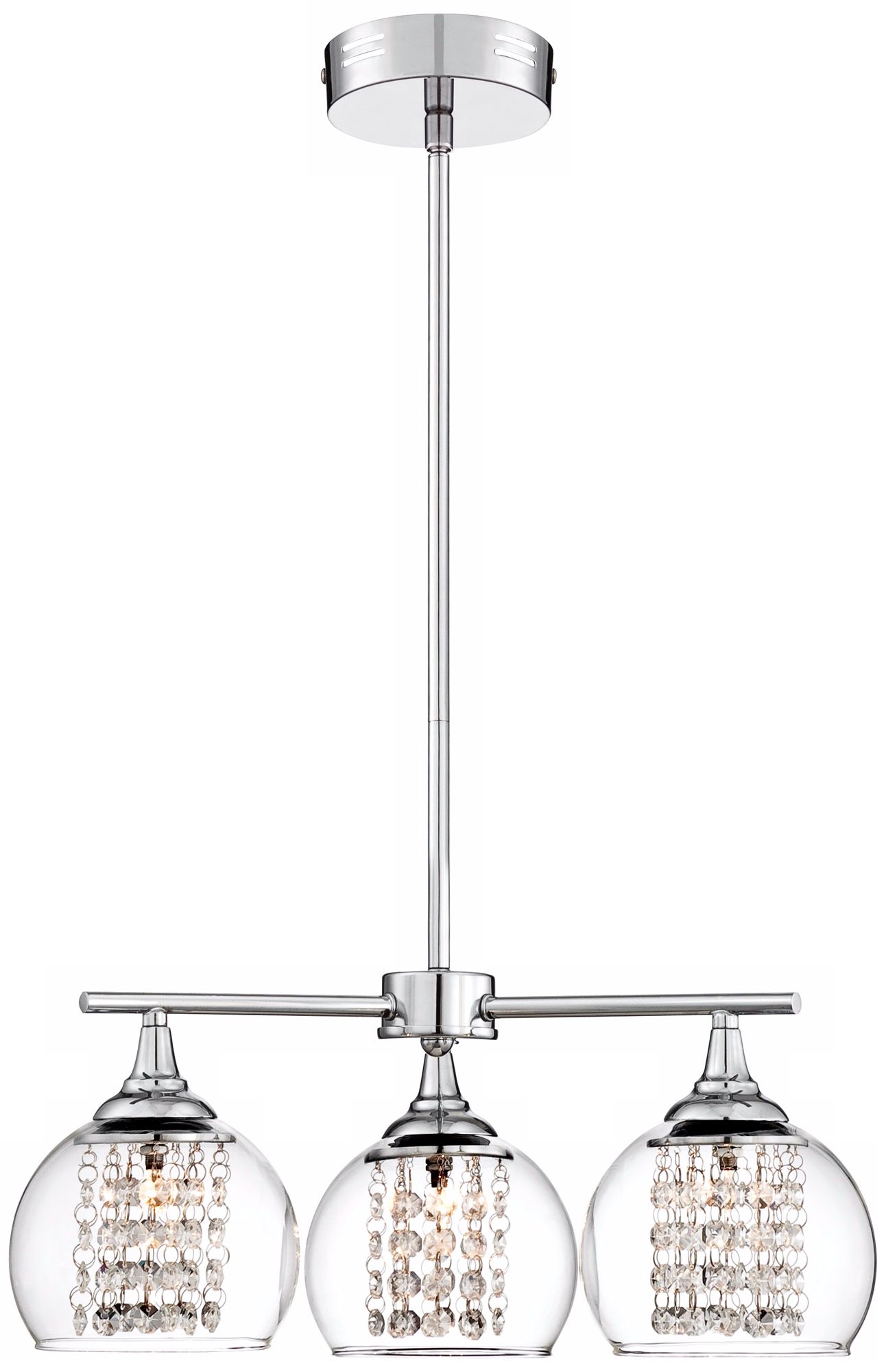 Encircled Crystal 19 1/2" Wide 3-Light Pendant Chandelier