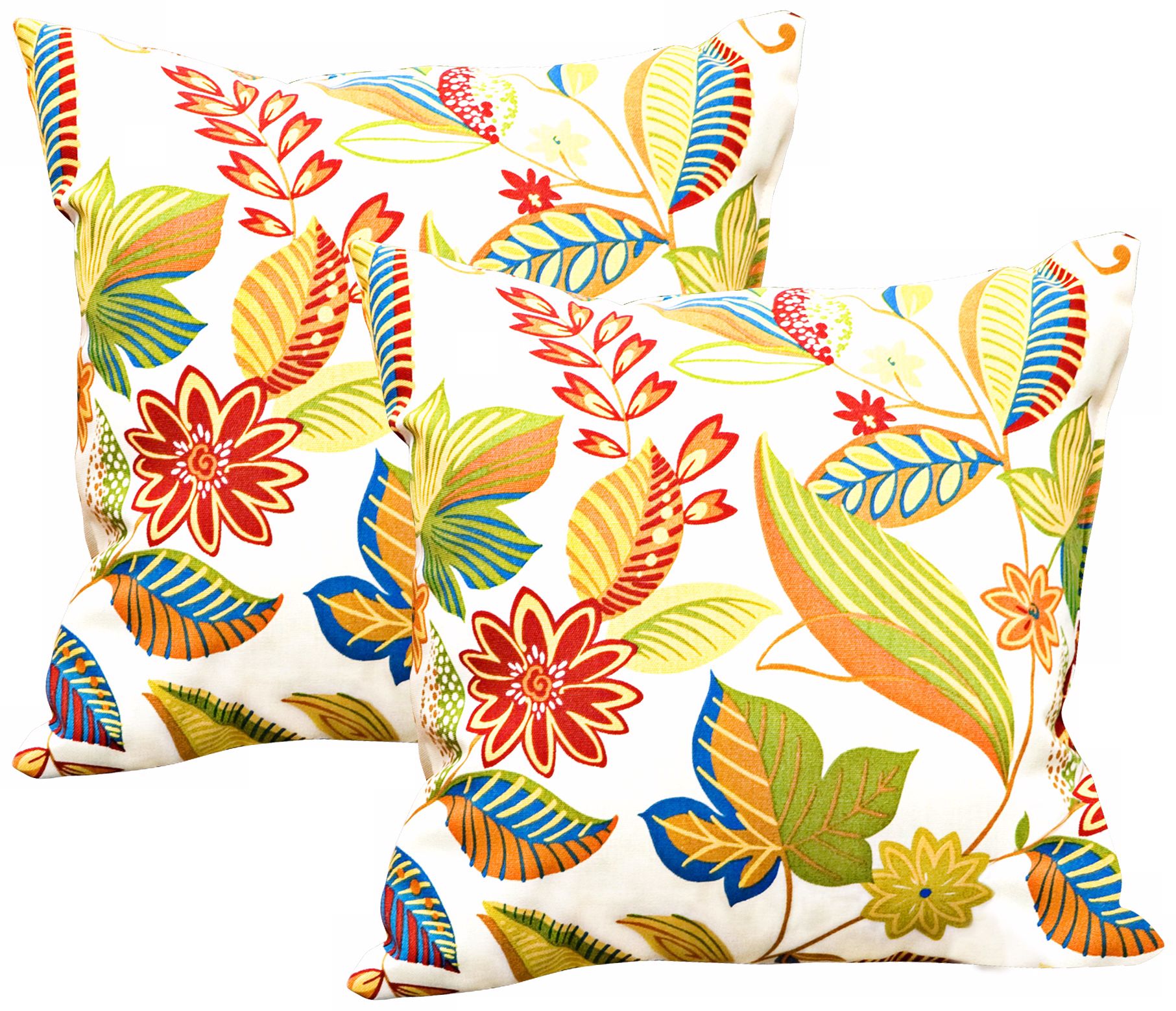Set of 2 Esprit Floral Outdoor Accent Pillows