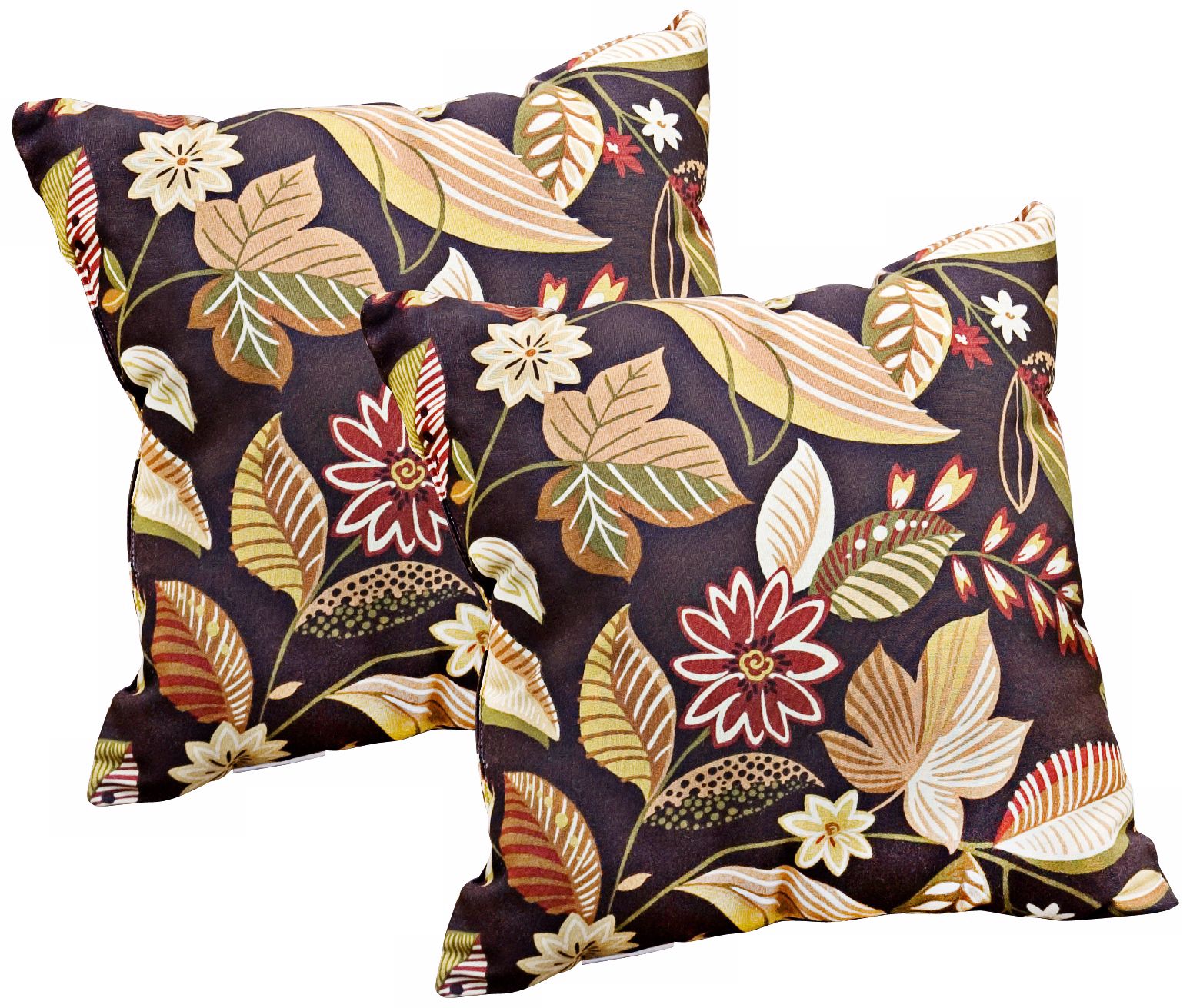 Set of 2 Timberland Floral Outdoor Accent Pillows