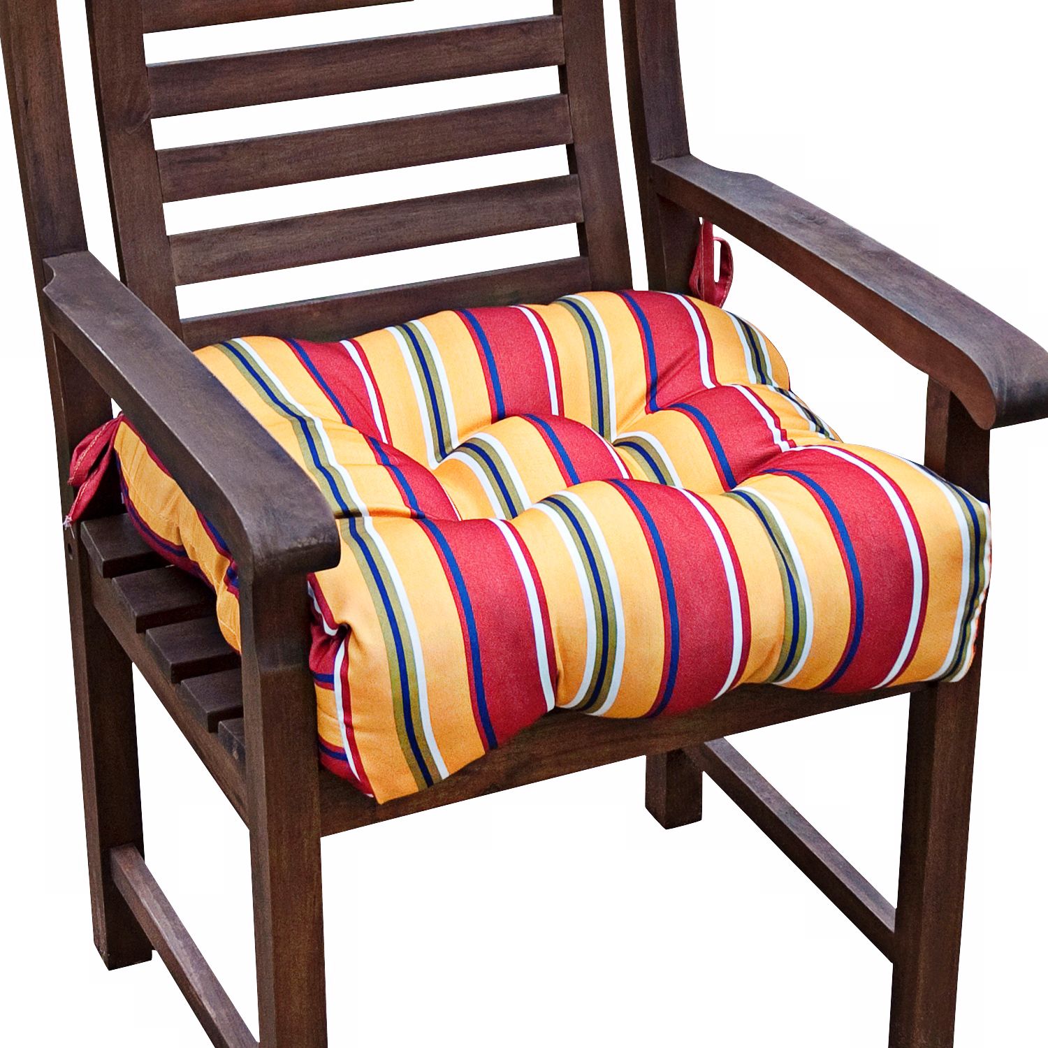 Carnival Stripe 20" Square Outdoor Chair Cushion