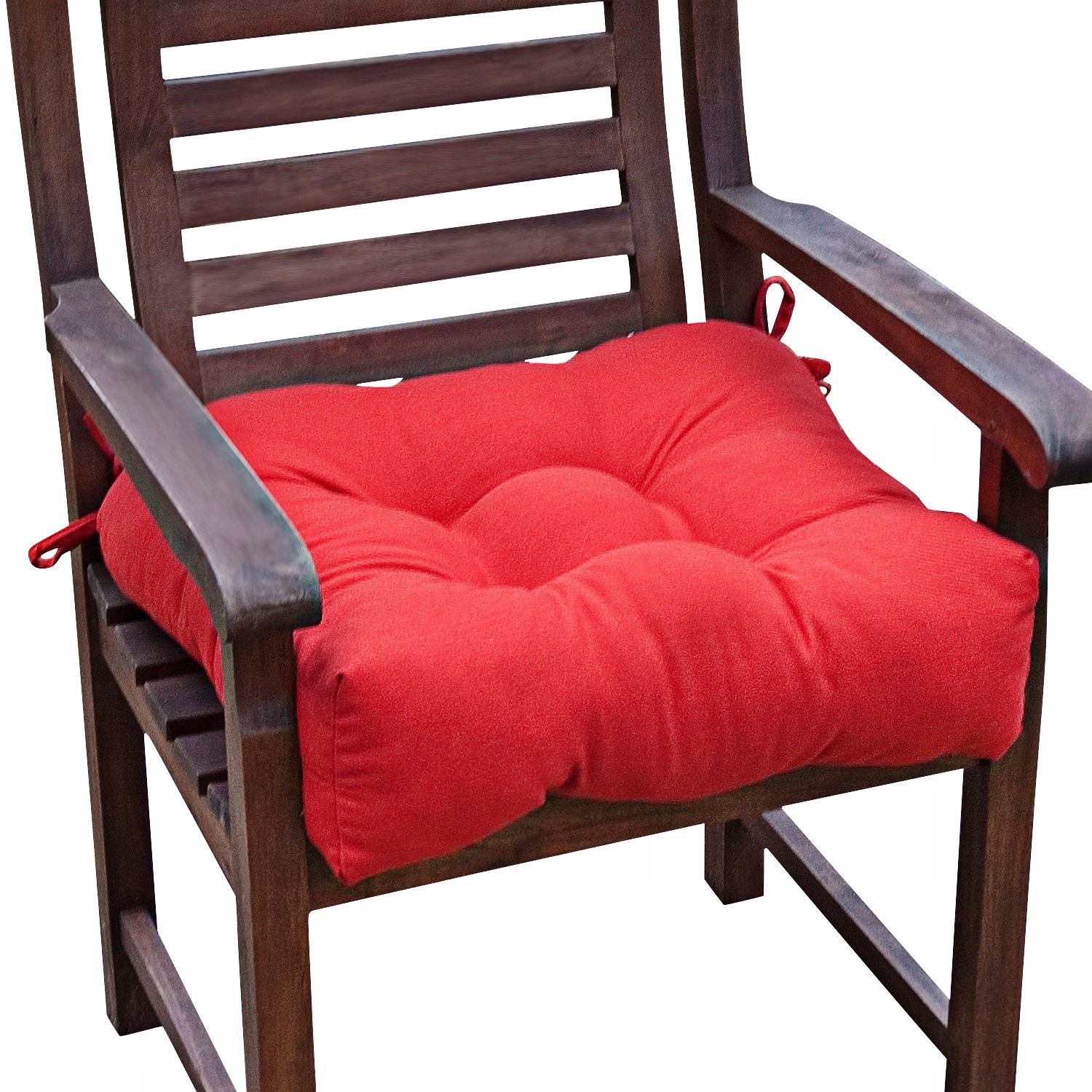 Salsa Red 20" Square Outdoor Chair Cushion