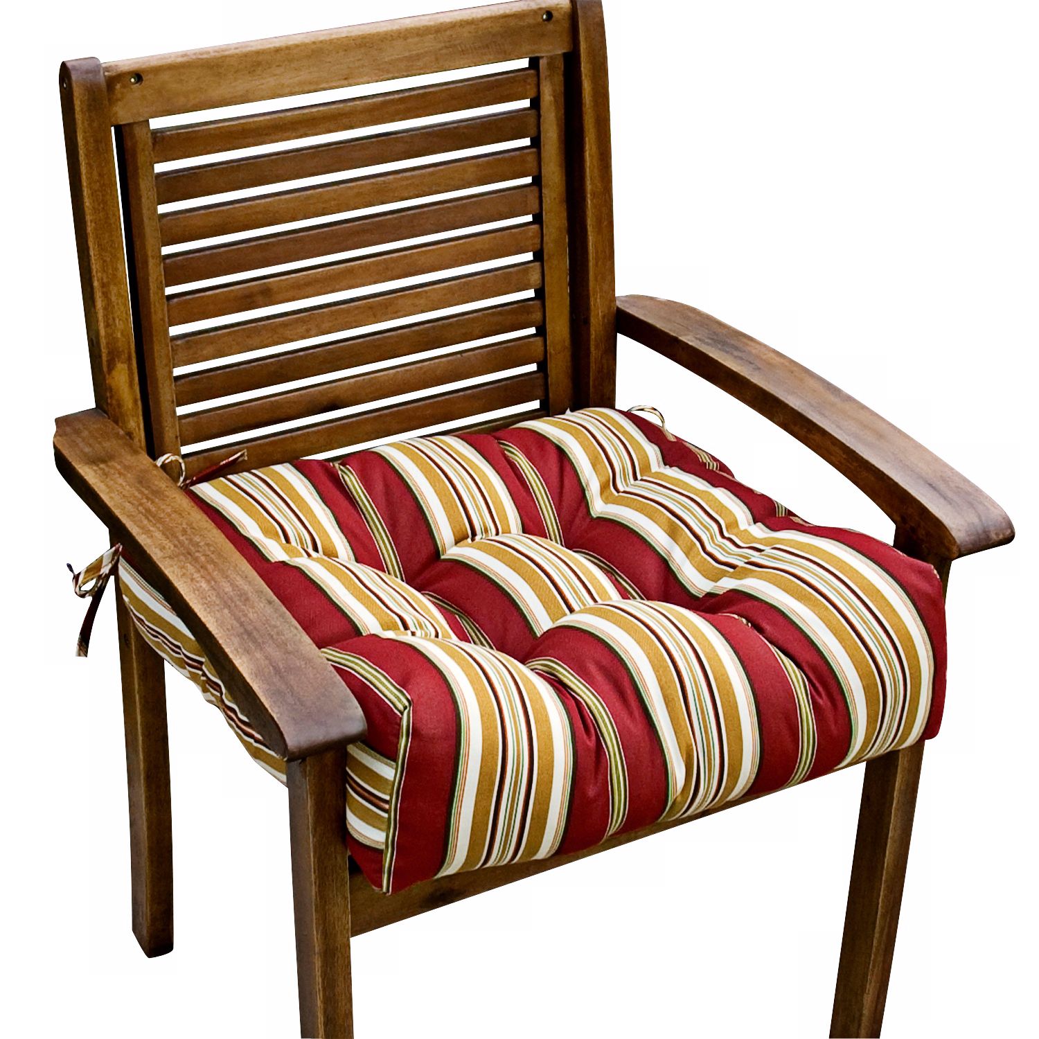 Roma Stripe 20" Square Outdoor Chair Cushion