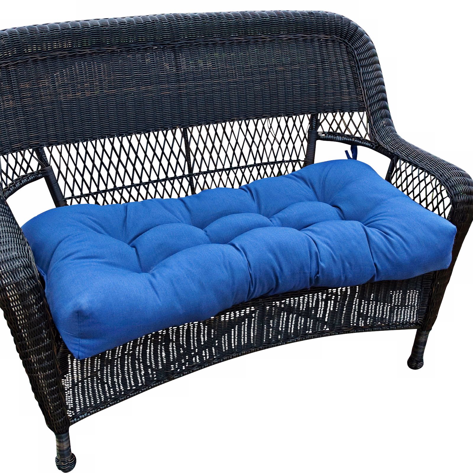 Marine Blue 42" Wide Outdoor Settee Cushion