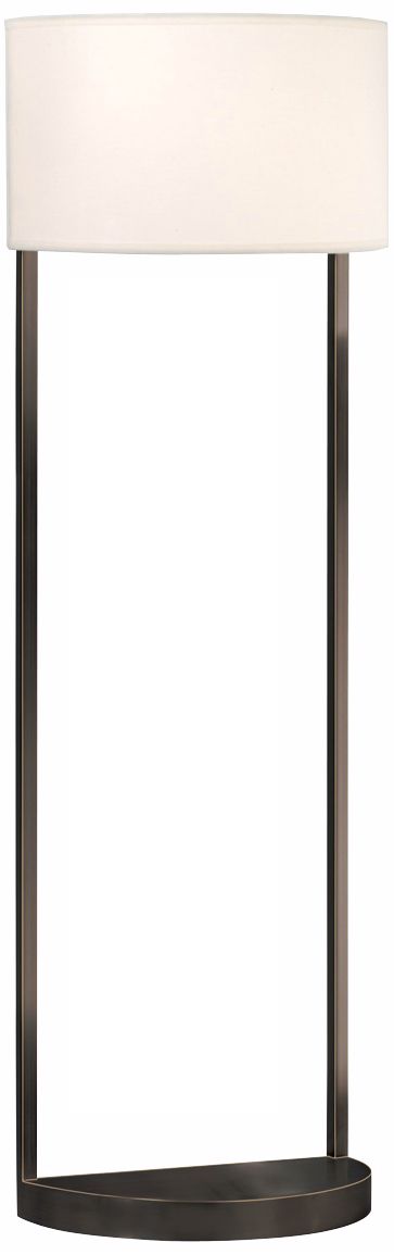 Sonneman Hemi Black Brass Floor Lamp