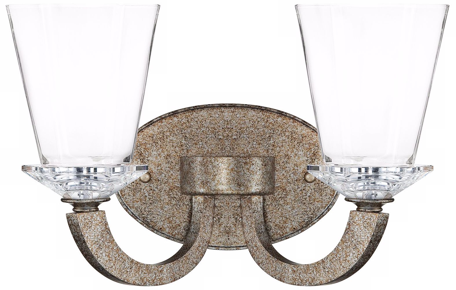 Forum Gold Dust 2-Light 13" Wide Savoy House Sconce