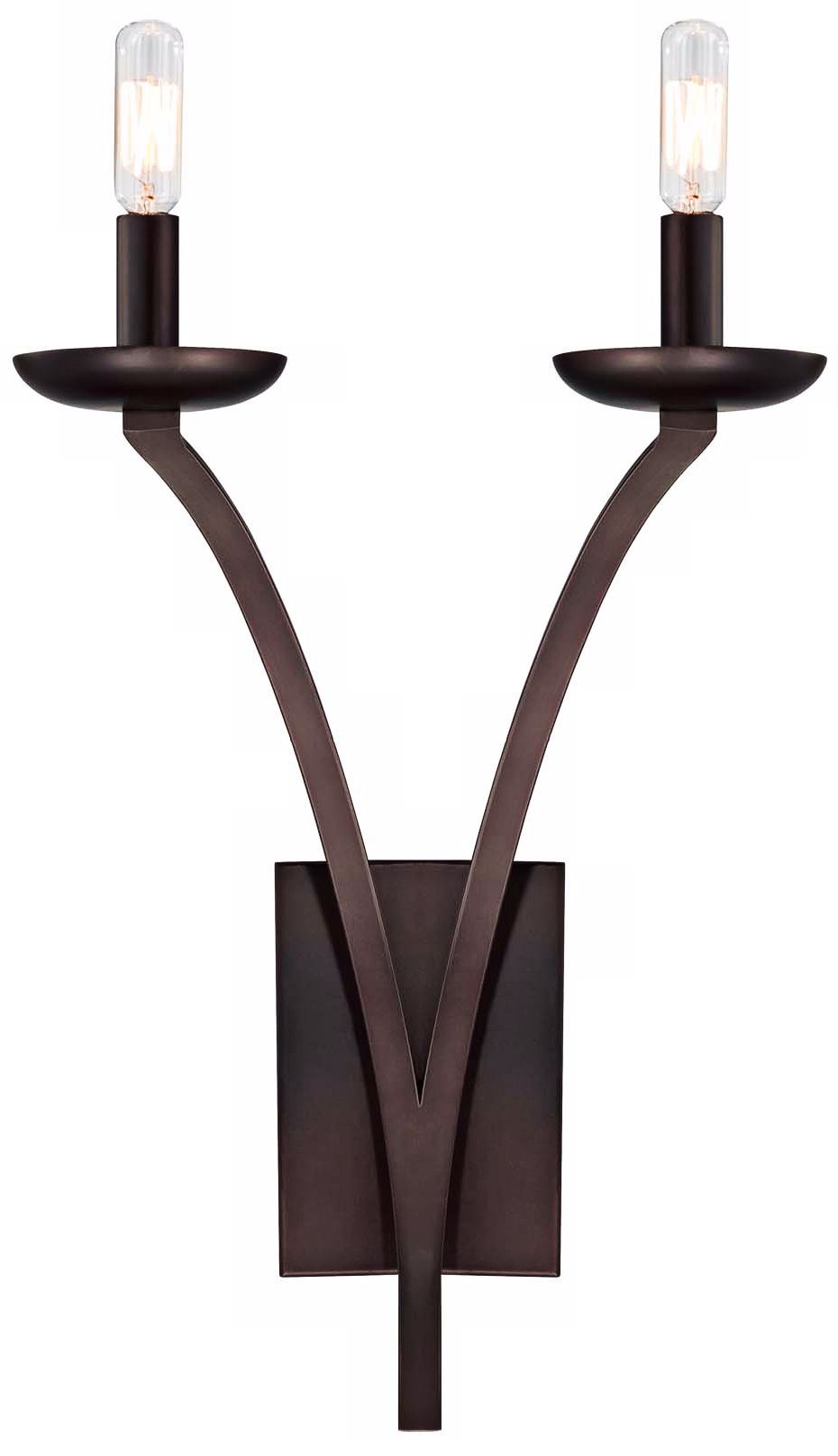 Windsung Bronze 2-Light 18 1/2" High Savoy House Sconce