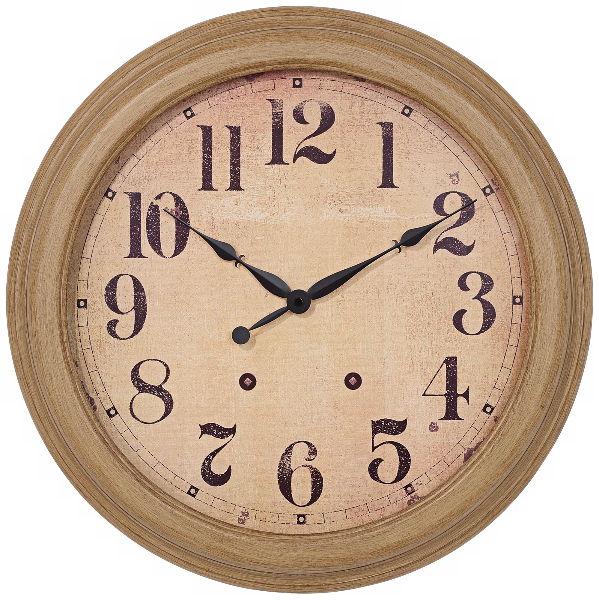Antique Dial 18" Round Decorative Wall Clock