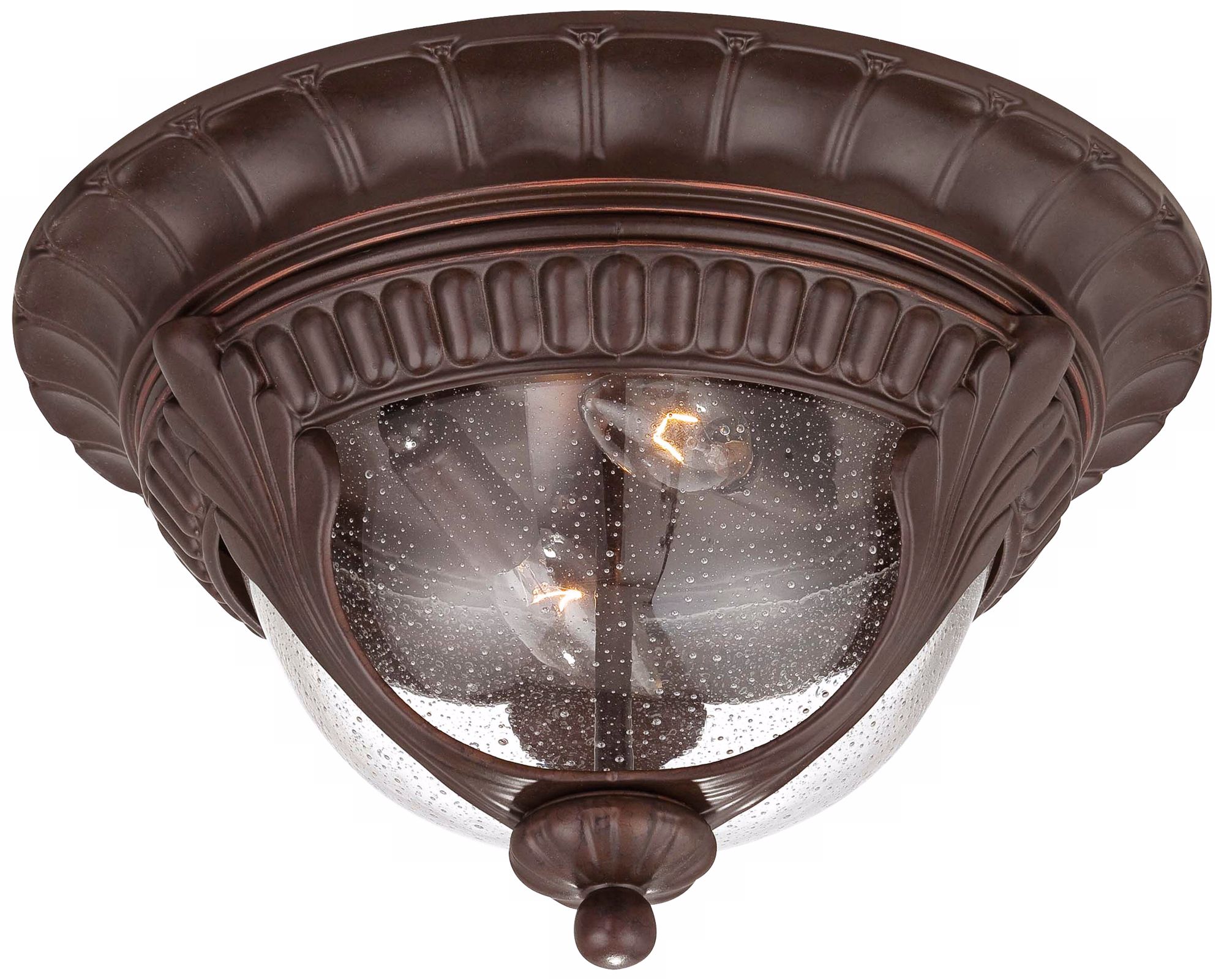 Kent Place 13" Wide Bronze Outdoor Ceiling Light