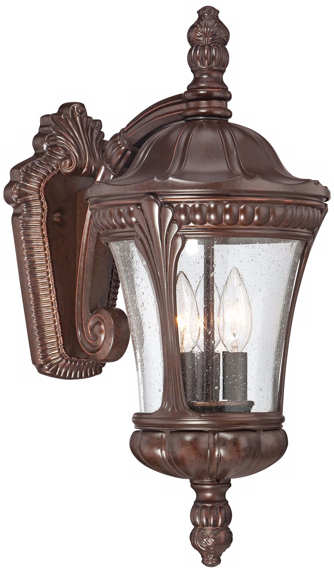 Kent Place 20 1/4" High Bronze Outdoor Wall Sconce