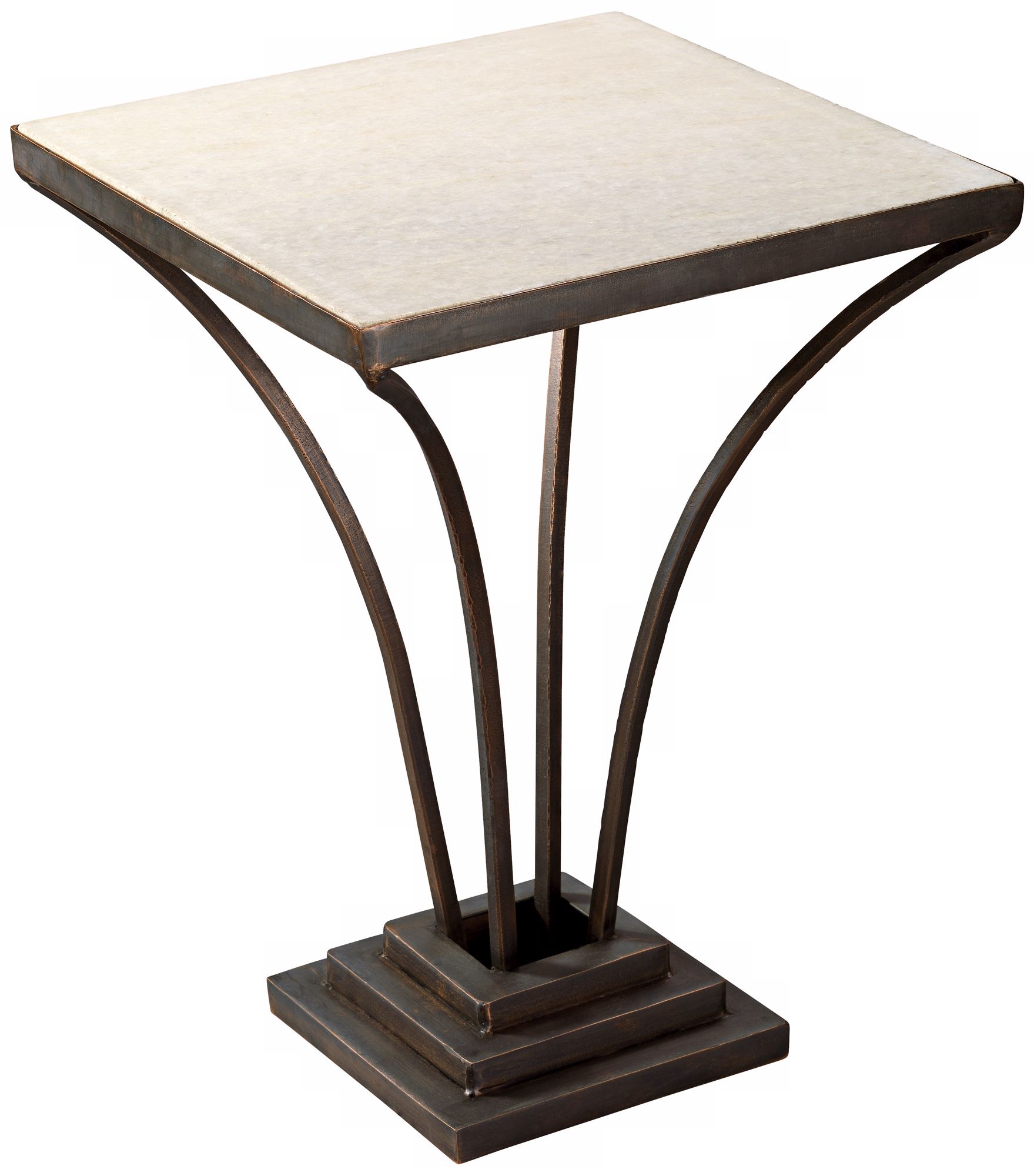 Jamie Young LaBelle White Marble Side Table