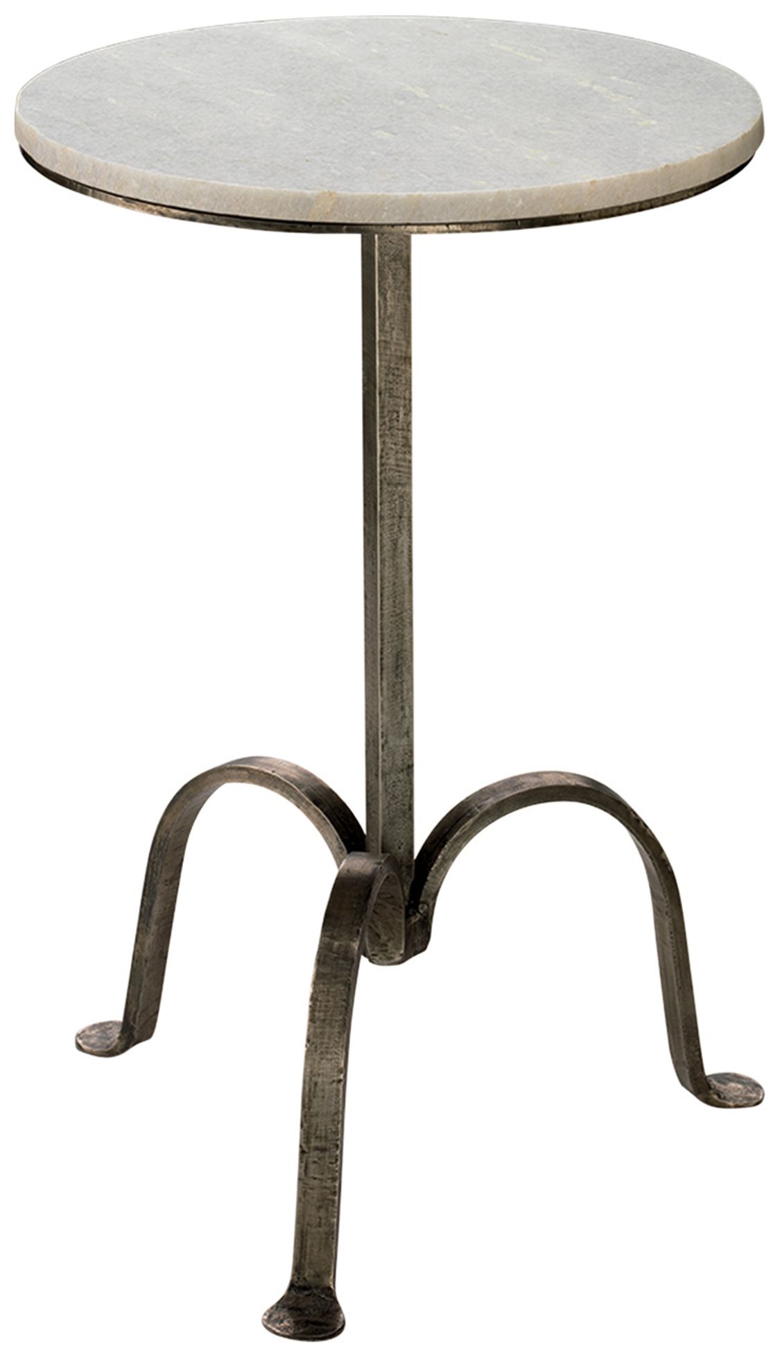 Jamie Young Gunmetal and Marble Accent Table