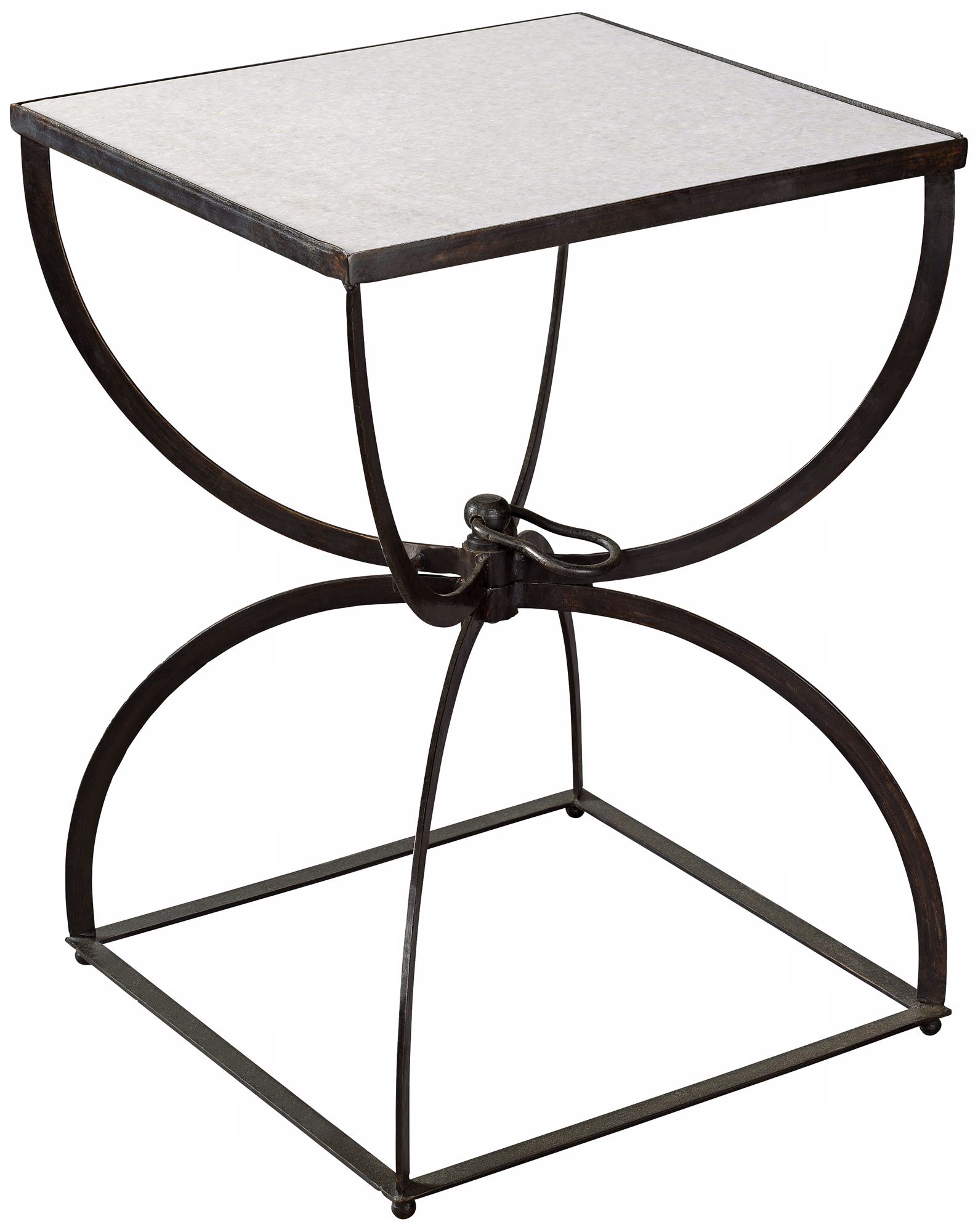Paloma White Marble Side Table