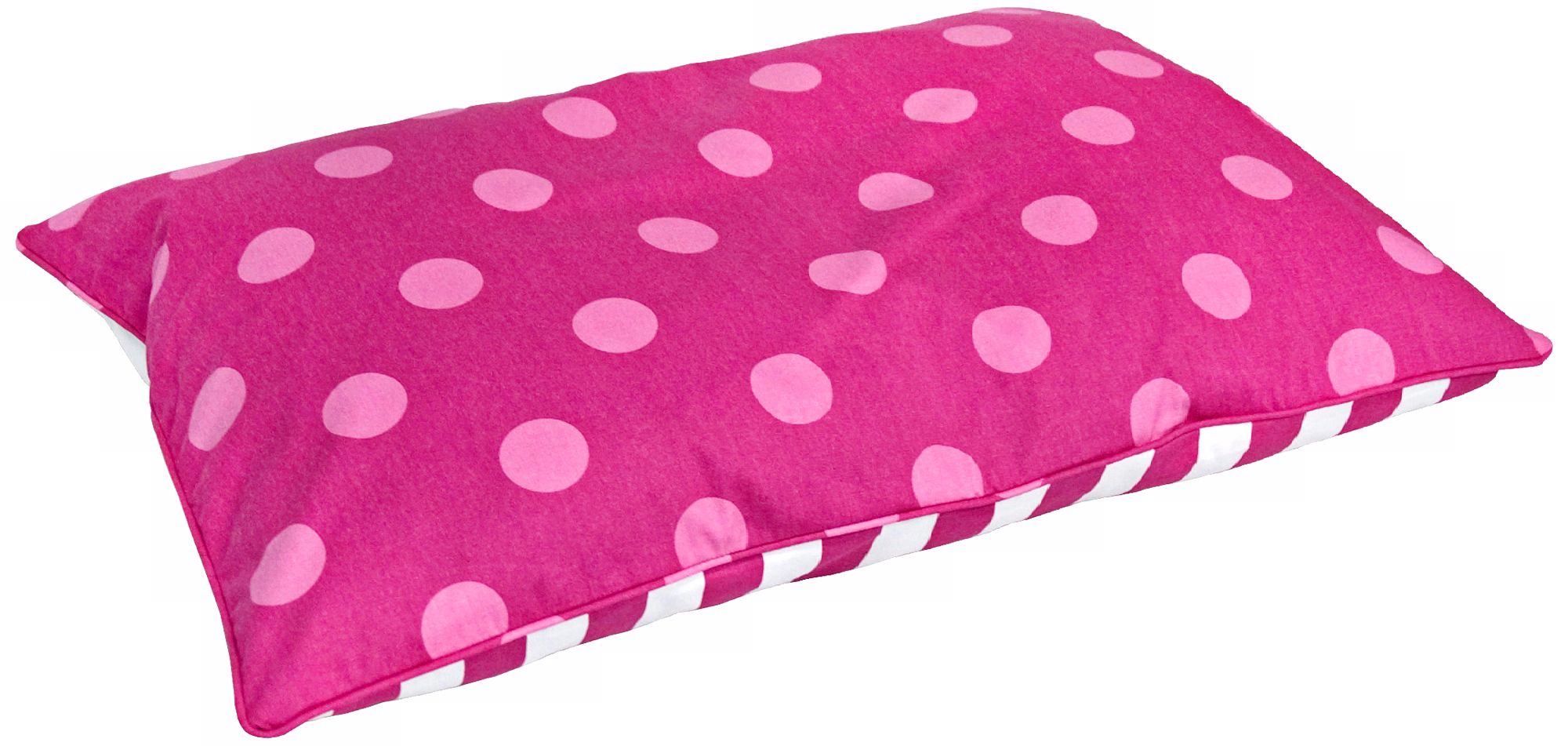 Happy Hounds Bosco White and Pink Large Dog Bed