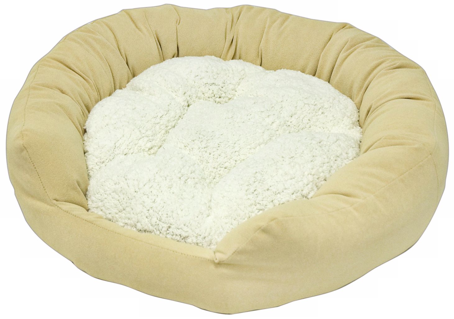 Happy Hounds Murphey Cream Medium Donut Dog Bed