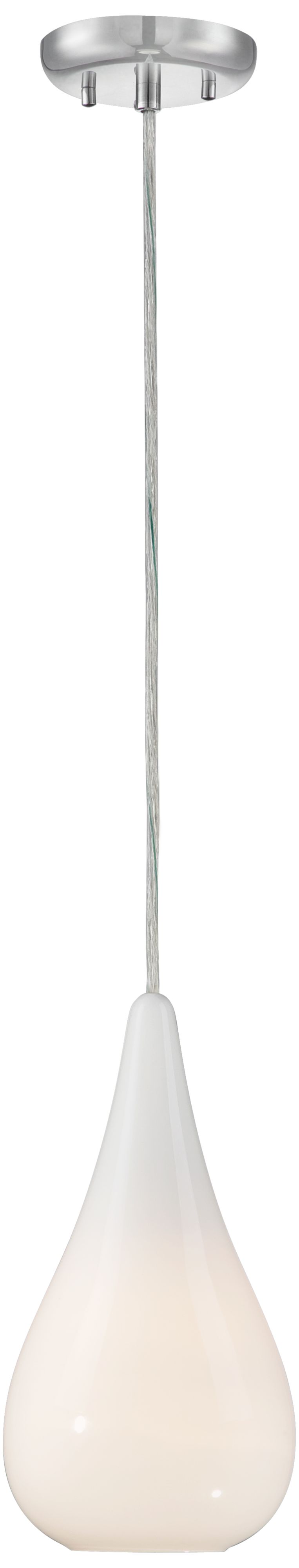 Ice Drop 6 1/4" Wide Opal Glass Mini Pendant Light