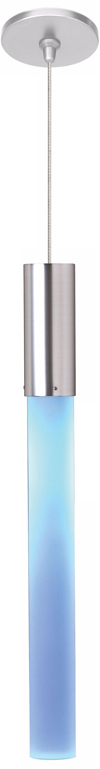 LBL Neutron Blue Satin Nickel LED Pendant