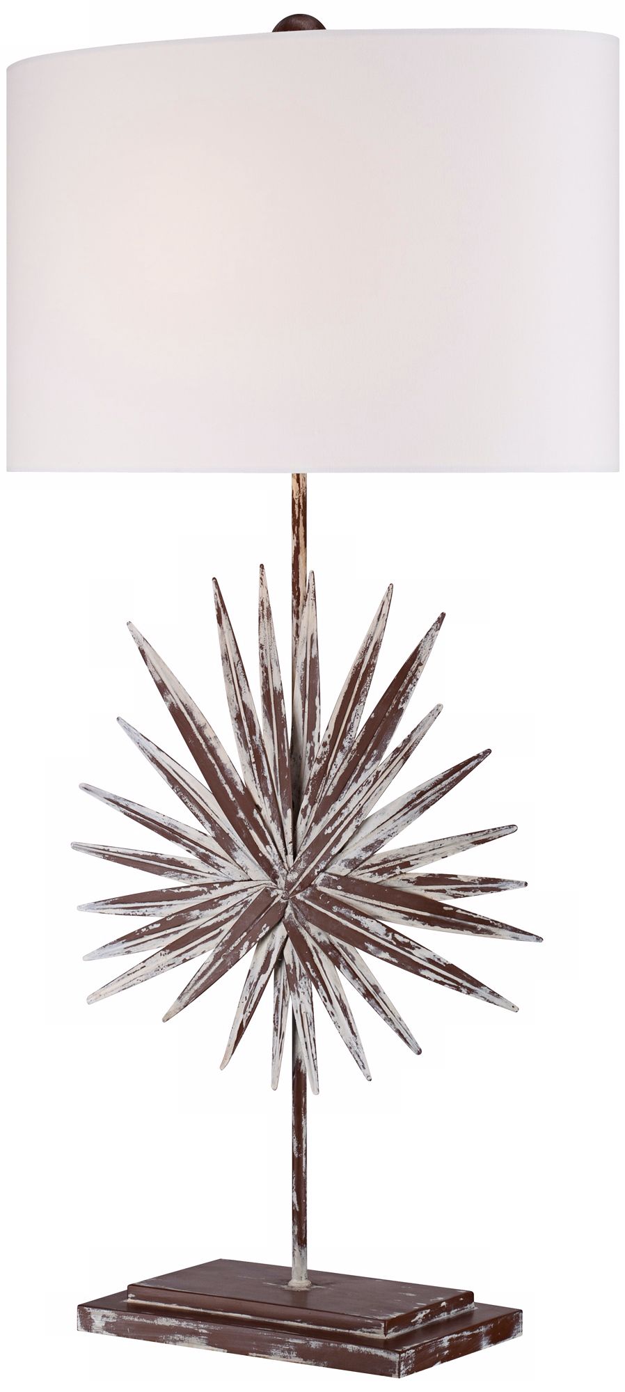 Weathered Palm Frond Table Lamp