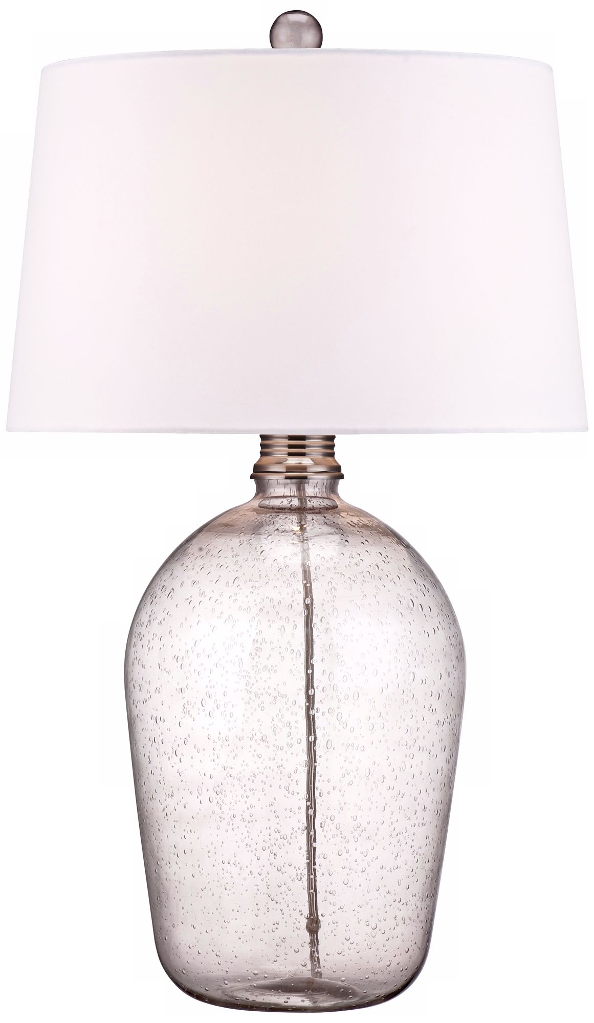 Hand-Blown Smoke Bubble Glass Table Lamp