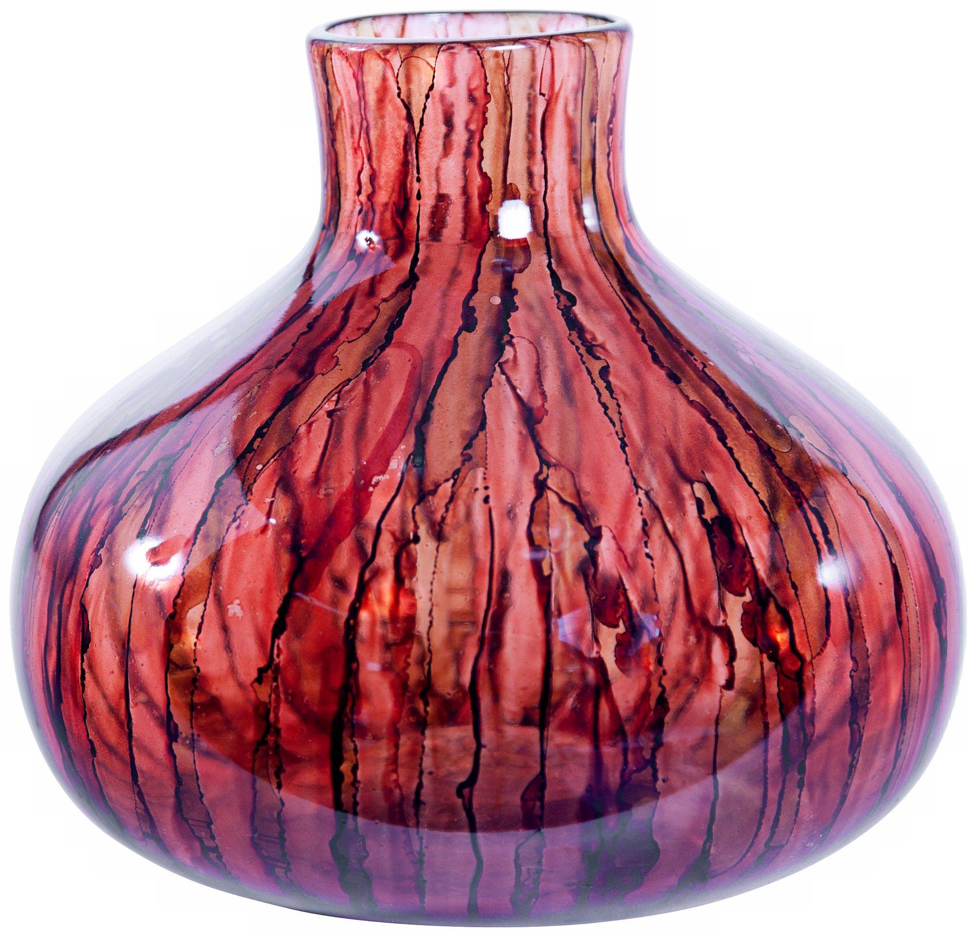 Art Glass Chestnut Small Decorative Vase