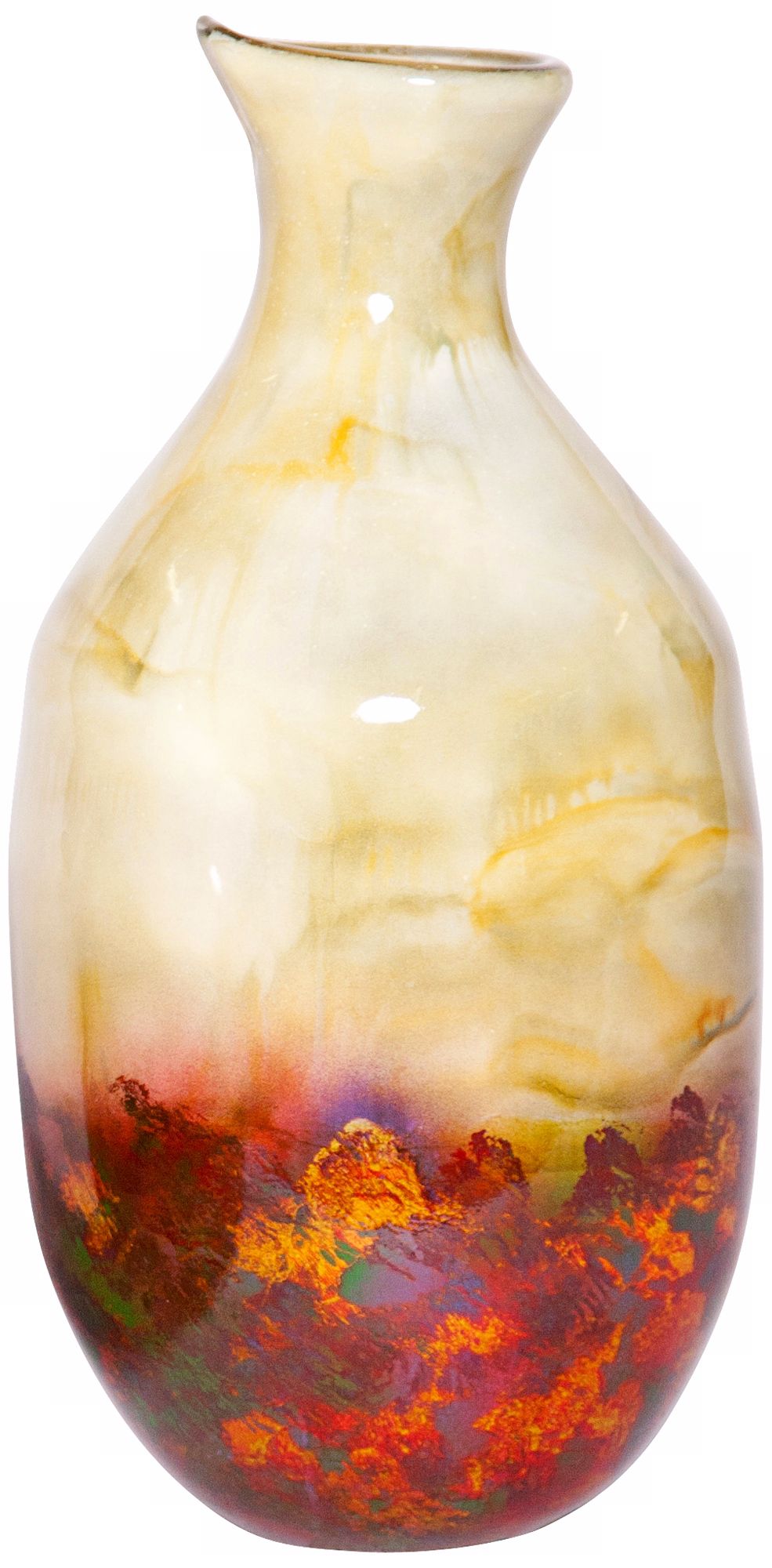 Salsa Large Hand-Blown Glass Urn