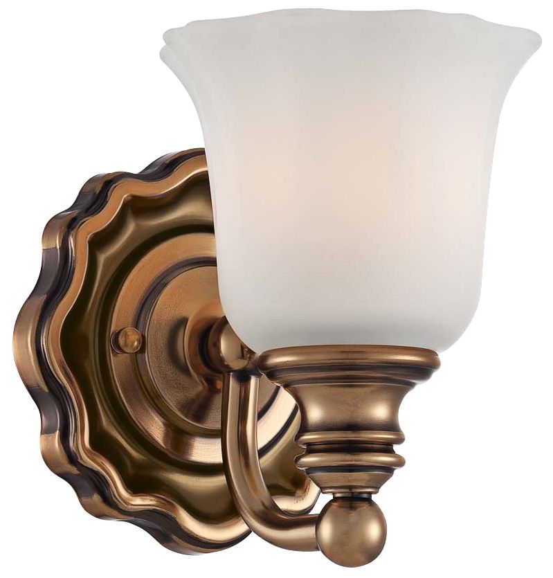 Felice Bath 5 1/2" Wide Vintage Cheshire Gold Wall Sconce