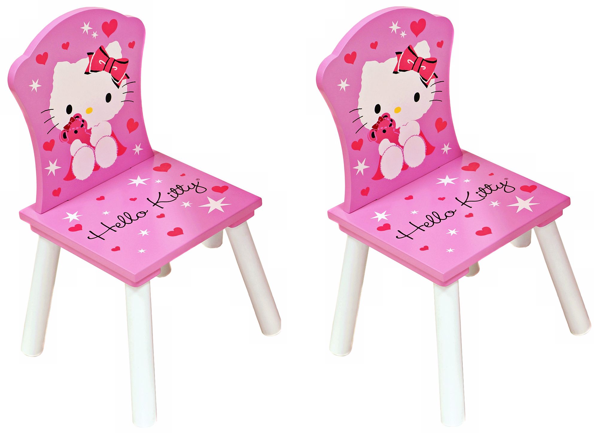 Set of 2 Hello Kitty Pink Kids Chairs