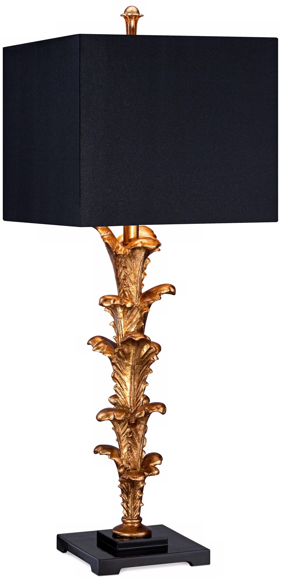 Possini Black Gold Table Lamp
