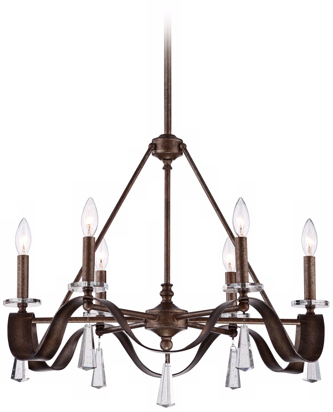 Courant 24 1/2" Wide Gilded Silver Chandelier