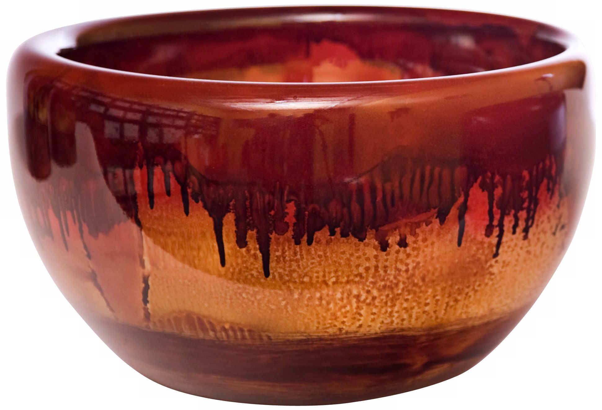 Fiery Blaze Large Recycled Glass Bowl