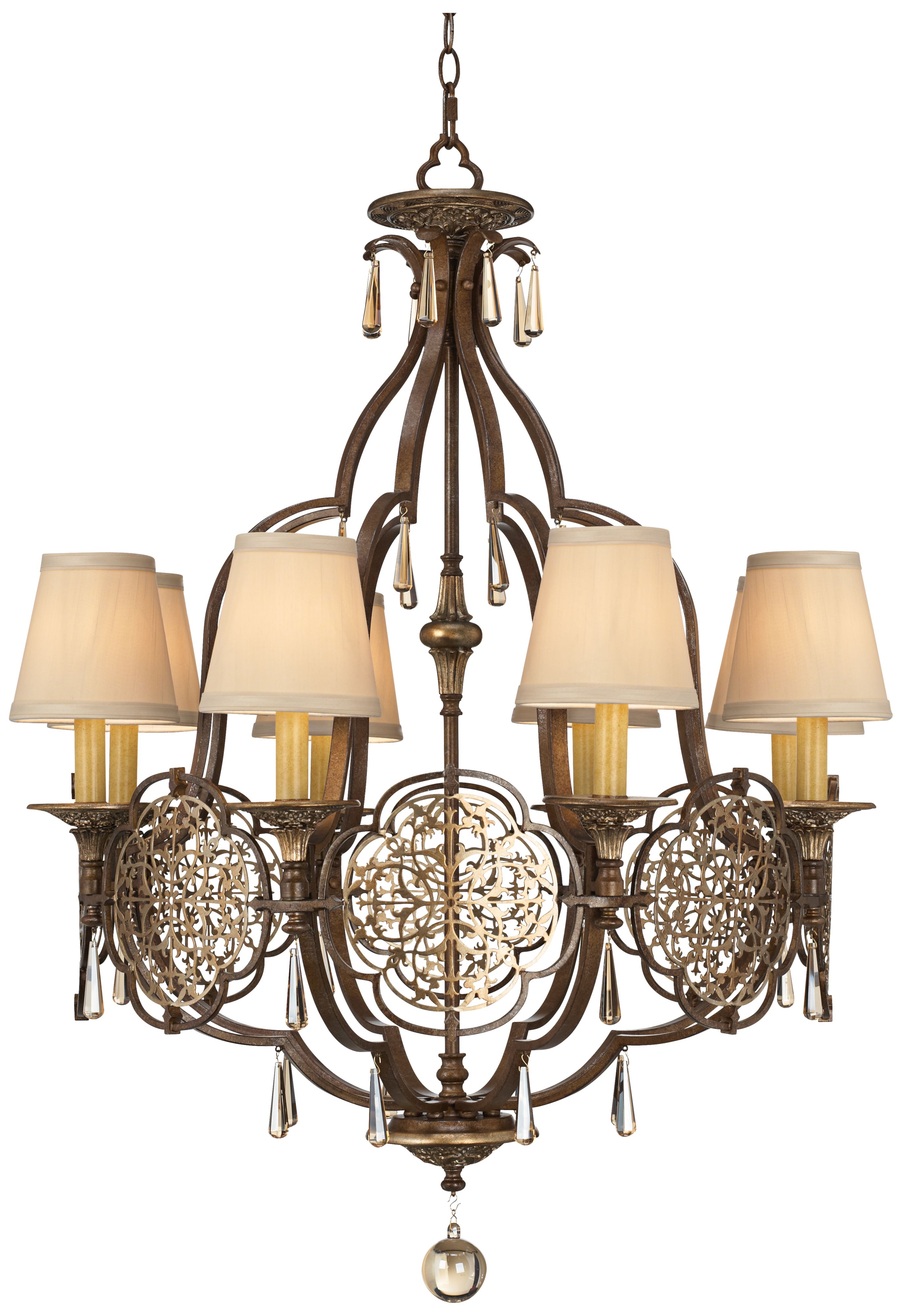 Murray Feiss Marcella 8-Light 30" Wide Bronze Chandelier