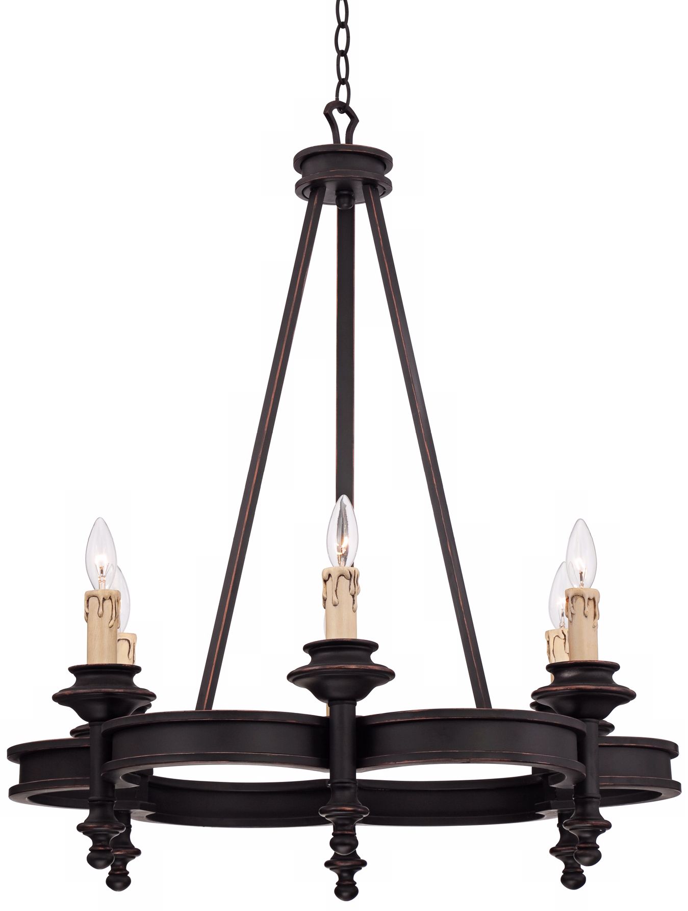 Palmer 28" Wide Oil-Rubbed Bronze Chandelier