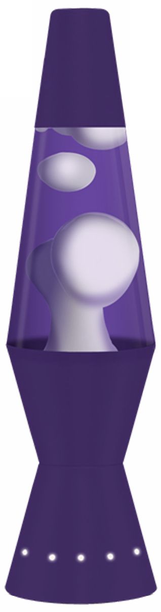 Accent White and Purple Lava Lamp® with Pinhole Base