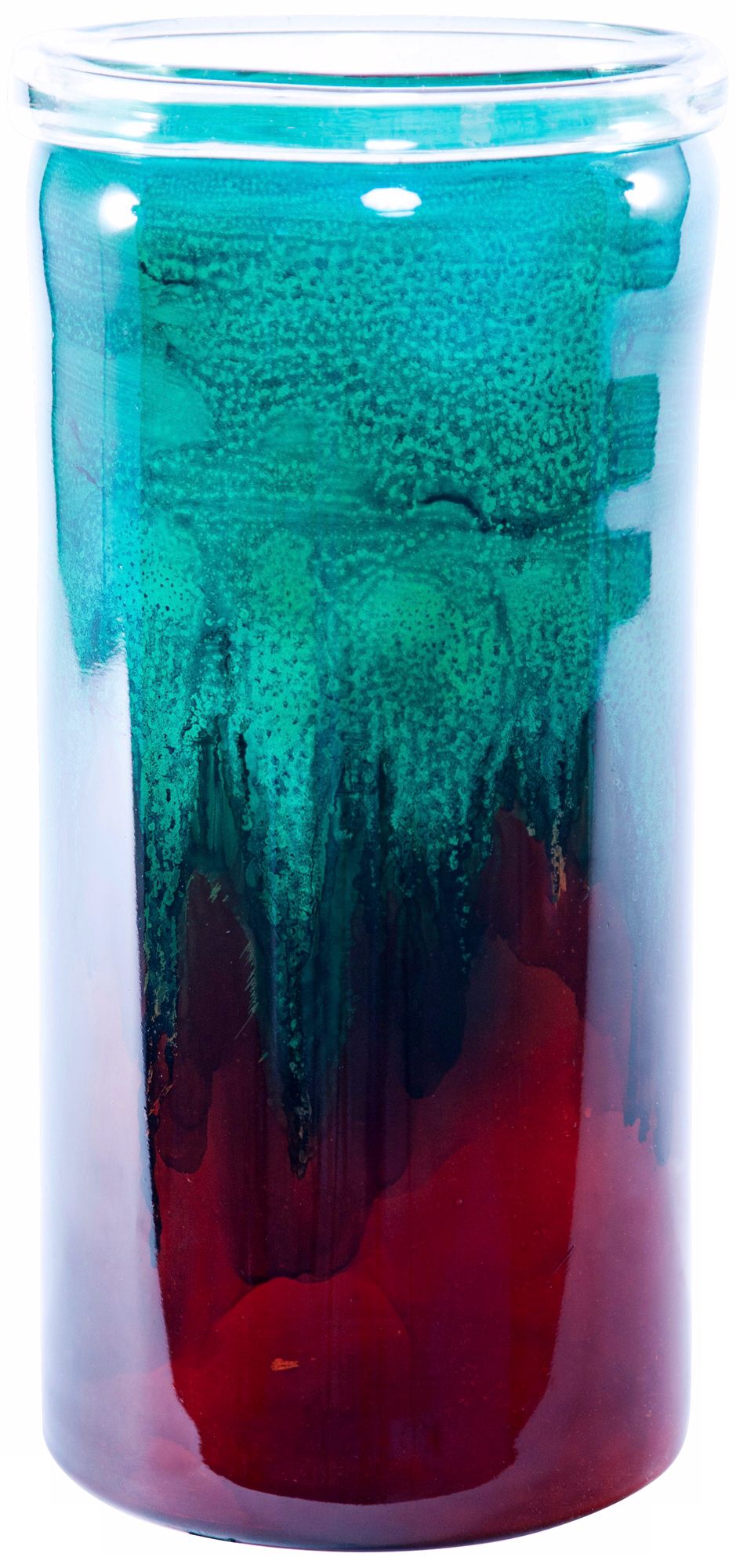Envy Large Recycled Glass Decorative Cylinder